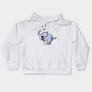 Elephant Singing Kids Hoodie